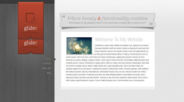 Glider One Page WordPress Theme