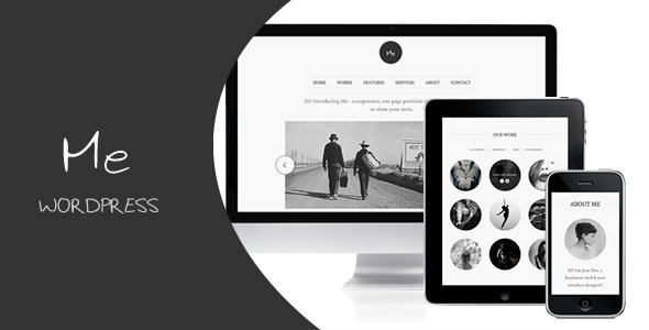Me wordpress portfolio responsive theme