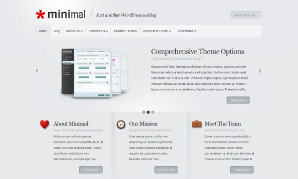 Minimal WordPress Theme
