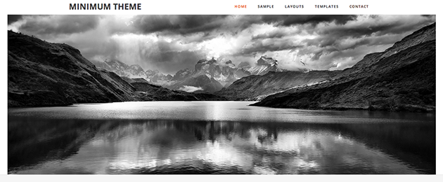 Minimum Theme — Mobile Responsive Design