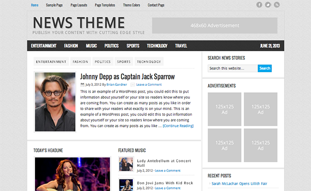 News Theme — Publish Your Content With Cutting Edge Style
