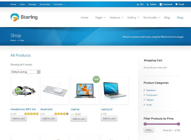 Products « Sterling – Responsive WordPress Theme