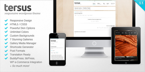 Tersus Responsive Minimal WordPress Theme