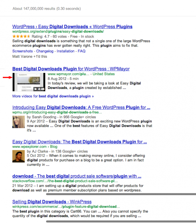 Video SEO in action