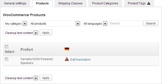 WooCommerce Multilingual CP Products