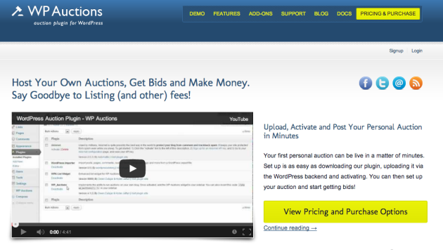 WordPress Auction Plugin WP Auctions