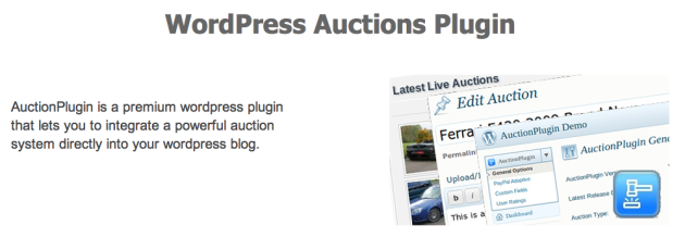WordPress Auctions Plugin SiteMile.com