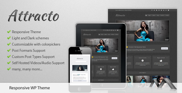 attracto wordpress photography responsive theme