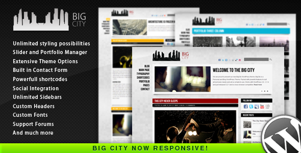 Big City travel themes for WordPress