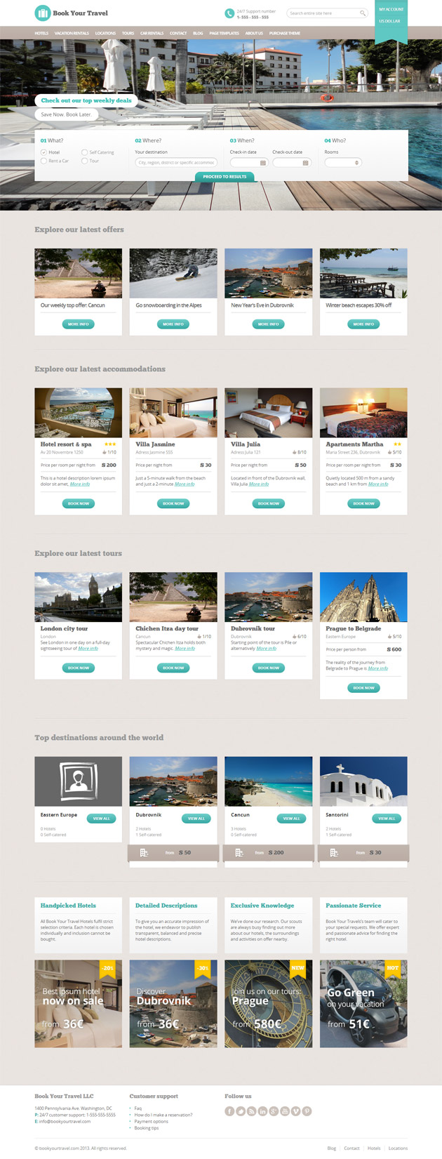 Book Your Travel WordPress Theme