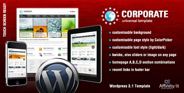 Corporate Easy travel themes for WordPress