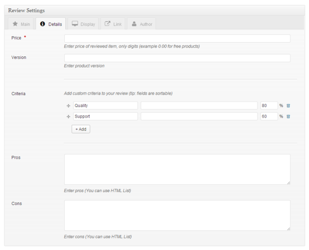 details tab