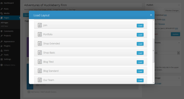 Select a layout