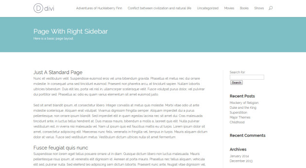 Pre-made layout