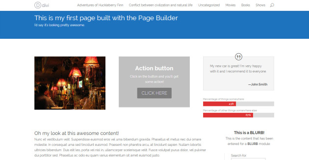 Page built