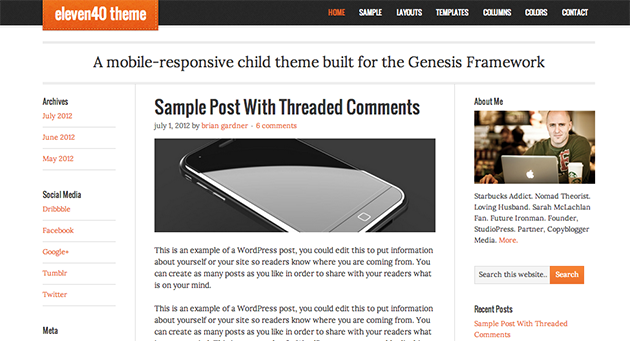 eleven40 Theme — A Mobile Responsive Theme for the Genesis Framework