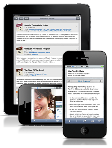 WP Touch mobile plugin themes