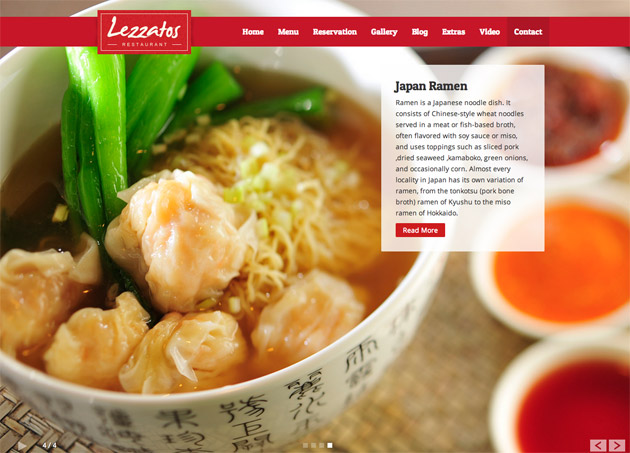 Lezzatos WordPress Theme
