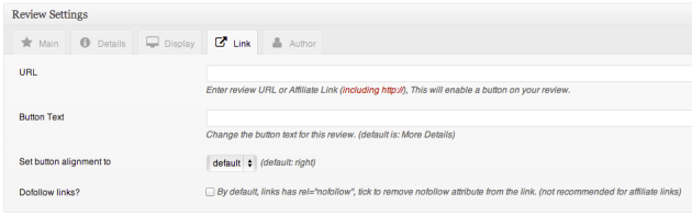 link tab