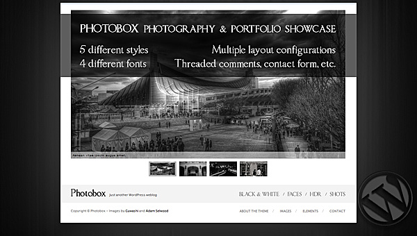 Photobox wedding theme for WordPress