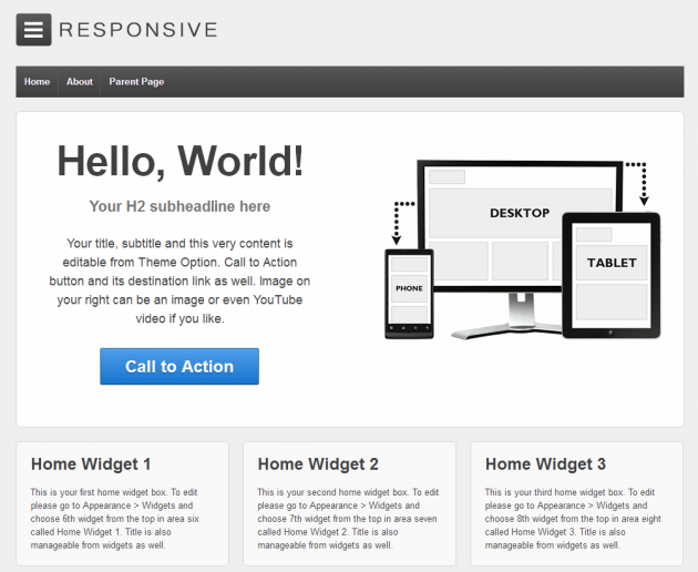 responsive free theme