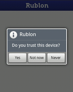 rublon trusted question