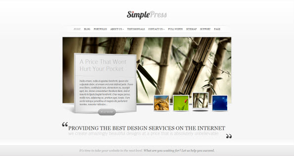 SimplePress travel themes for WordPress