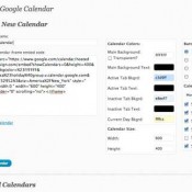 Adding a new calendar by embed code