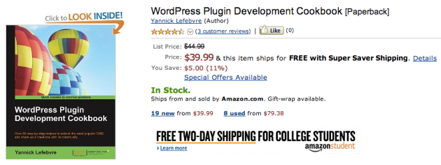 wordpress plugin development cookbook