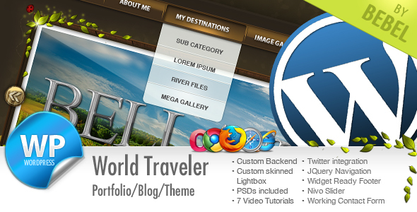World Traveler travel themes for WordPress